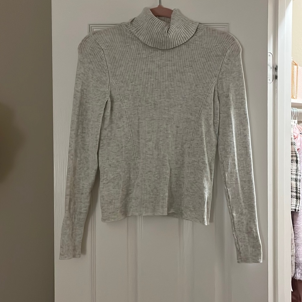 Gray turtleneck